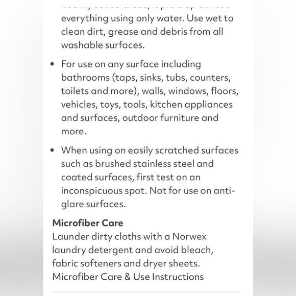 Norwex EnviroCloth Mushroom
With Sea Mist Trim NWT - Picture 7 of 10